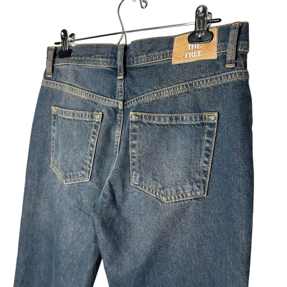 Free People We The Free Maggie Mid-Rise Straight Jeans Back Alley Wash 26